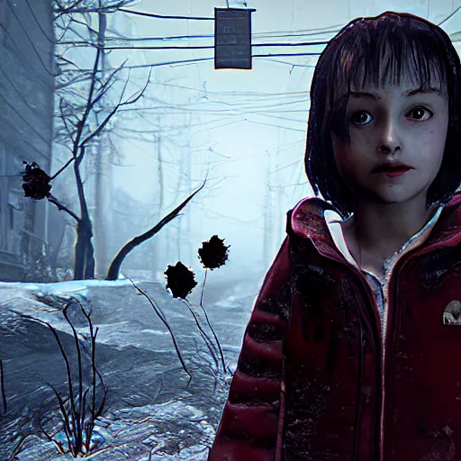 Image similar to 8 k, uhd, cover new horror game called mathilda