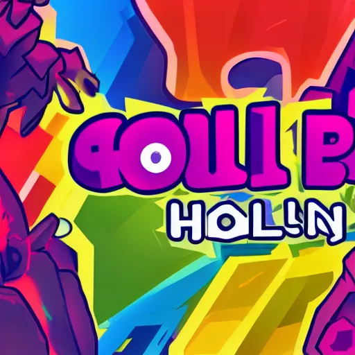 Prompt: new holup discord server banner, colorful