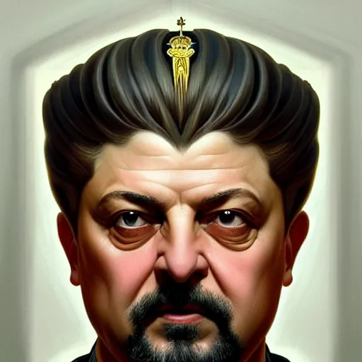 Image similar to symmetry!! intense portrait of petro poroshenko without beard and mustache, saint, intricate, elegant, highly detailed, my rendition, digital painting, artstation, concept art, smooth, sharp focus, illustration, art by artgerm and greg rutkowski and alphonse mucha