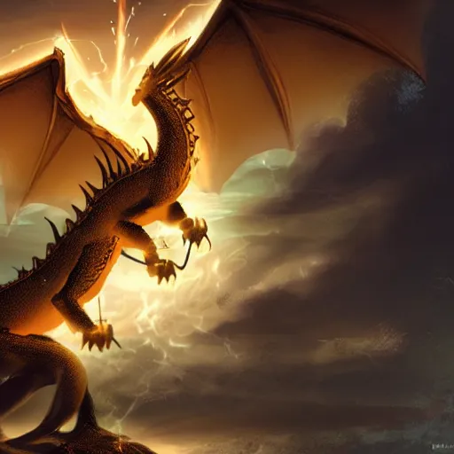 Image similar to the first dragon of light