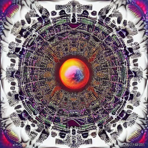 Image similar to Fractal intricate painting of Elon Musk