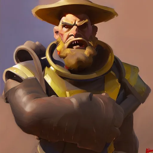 Prompt: greg manchess portrait painting of partially armored le chuck from monkey island as overwatch character, medium shot, asymmetrical, profile picture, organic painting, sunny day, matte painting, bold shapes, hard edges, street art, trending on artstation, by huang guangjian, gil elvgren, ruan jia, greg rutkowski, gaston bussiere