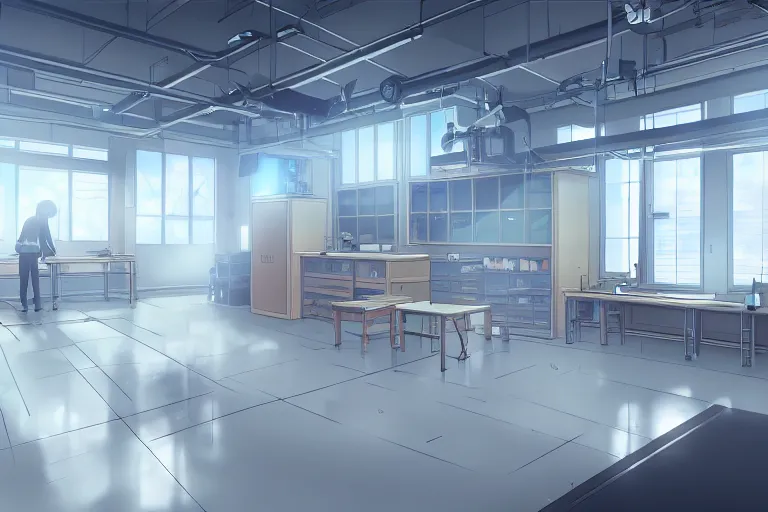 KREA - visual novel classroom background, highly detailed, natural light