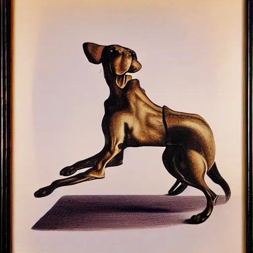 Image similar to a dog by salvador dali