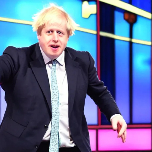 Image similar to boris johnson dancing on americas got talent, 4 k photograph