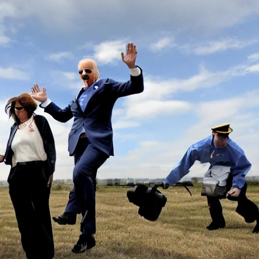 Image similar to joe biden falling again, panasonic photo