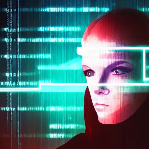 Prompt: cyber security project manager, lighting, sharp focus, in cyberpunk aesthetic, digital painting