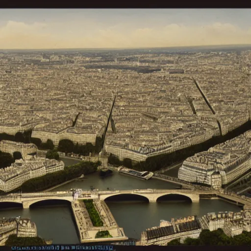 Prompt: photo of paris 500 years ago