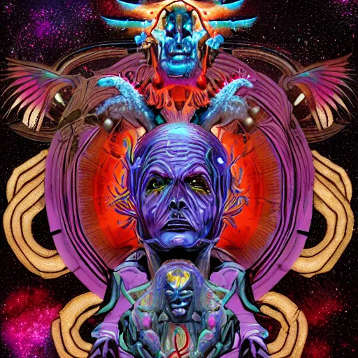 Image similar to dream lord, cosmic horror, digital art