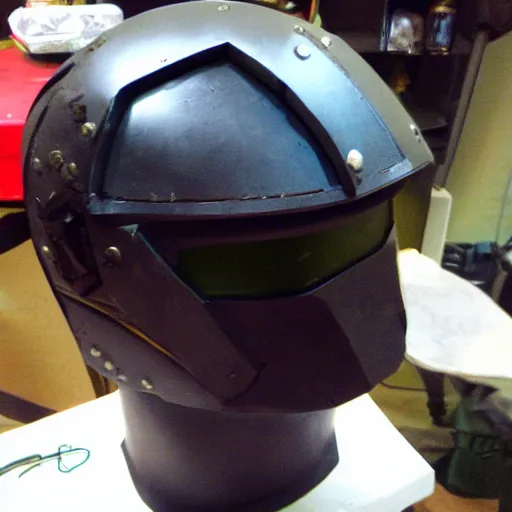 Prompt: “progress on ODST cosplay helmet”