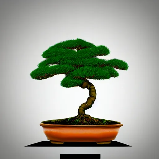 Prompt: bonsai palm!! tree but minimalistic concept art by frank stella gilleard james whalen tom, colorful, soft light, trending on artstation, minimalism