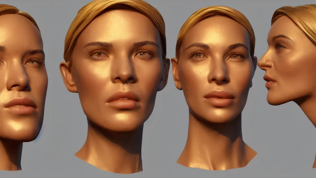 Image similar to golden hour flattering topology 3 d concept render, cgsociety