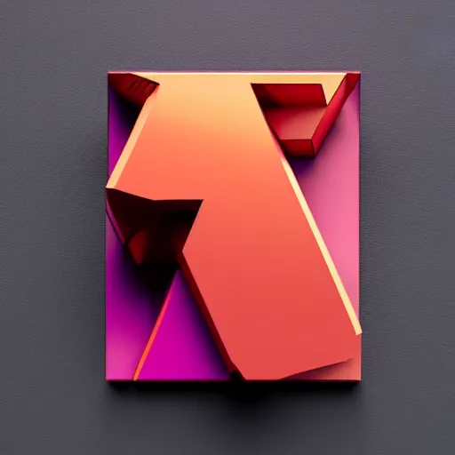 Prompt: 3 d magenta rectangle with no background