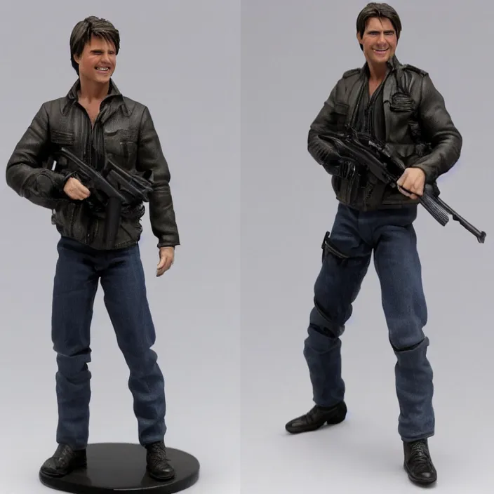 Image similar to tom cruise, a goodsmile figure of tom cruise, figurine, detailed product photo,