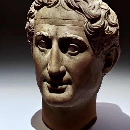 Image similar to Ancient Roman bust of Joe Biden