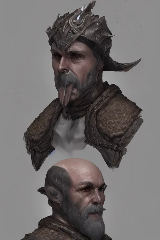 Image similar to a portrait of my next DND non human character , concept art, trending on artstation 3D.