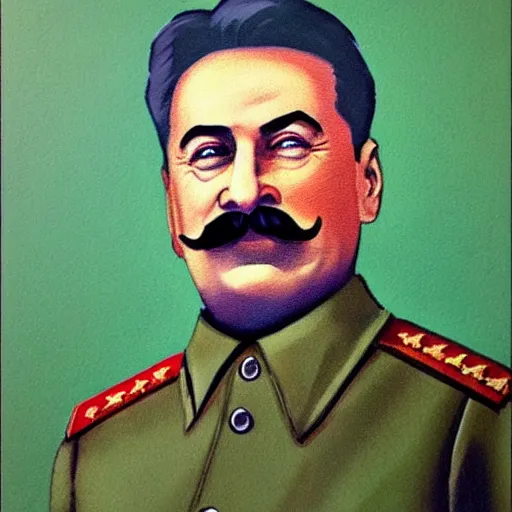 Image similar to stalin. art by danny belanger