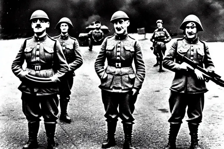 Image similar to minions as german soldiers in ww 2