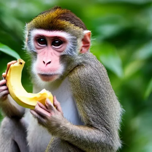 Image similar to monkey eating a banana, logo