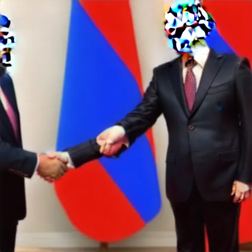 Image similar to Maduro shaking Putin's Hand