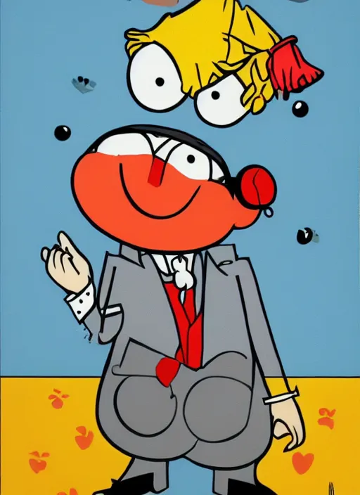 Image similar to little mr fancy pants poster art by bob larkin and roger hargreaves