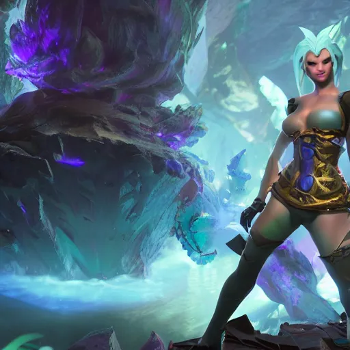 Image similar to still of pretty Riven (Legends of Runeterra) in KDA music video. 3d render, octane render, game art, realistic, highly detailed, trending on artstation, 4k, trending on artstation, pixar, cgsociety, unreal engine 5, redshift render, trending on artstation, blender, behance, cg