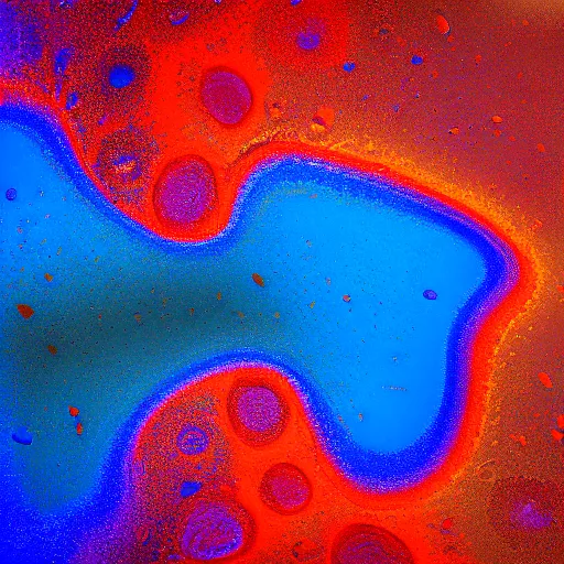 Prompt: an abstract fluid particles of blue, orange, and brown colors, a microscopic photo by jules olitski, featured on behance, generative art, uhd image, fractalism, painterly, refik anadol, media art, media facde, motion graphic, particles, fluids, 3 d, rendering, octane, c 4 d