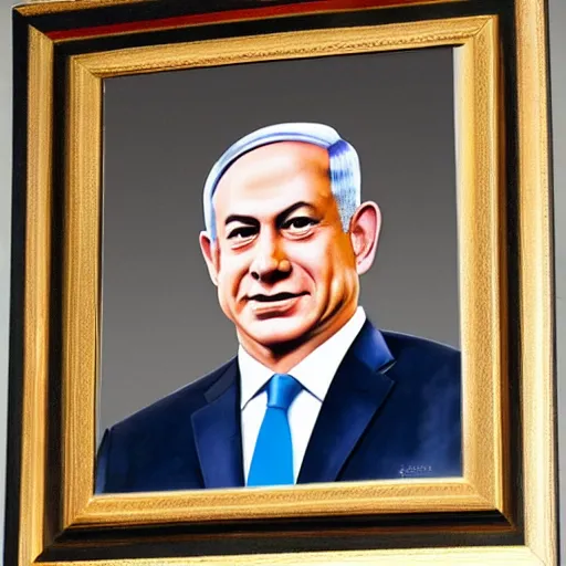 Image similar to benjamin netanyahu portrait, photorealistic, detailed