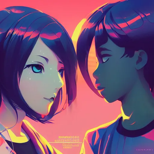 Prompt: euphoric art music album cover, makoto shinkai, ilya kuvshinov, lois van baarle, rossdraws | afrofuturism