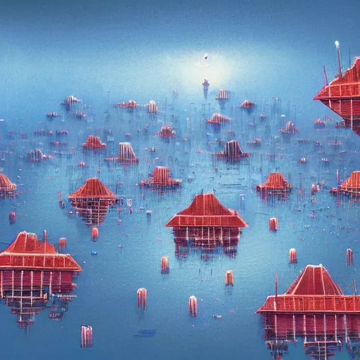 Image similar to floating city, mai anh tran,