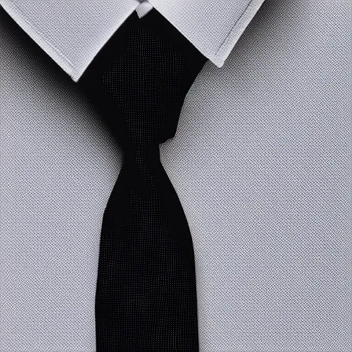 Image similar to a minimalist logo that spells out the tie, research firm, black and white