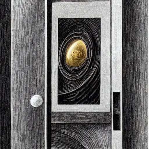 Prompt: golden ratio, pencil art, space astronaut, opening door showing space and time created by leonardo davinci with extra detail, epic.