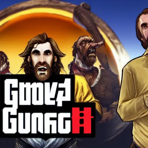 Prompt: asmongold as a GTA style character on a loading screen, 4k, high detail, high-resolution photograph, professional photography, ultra-detail