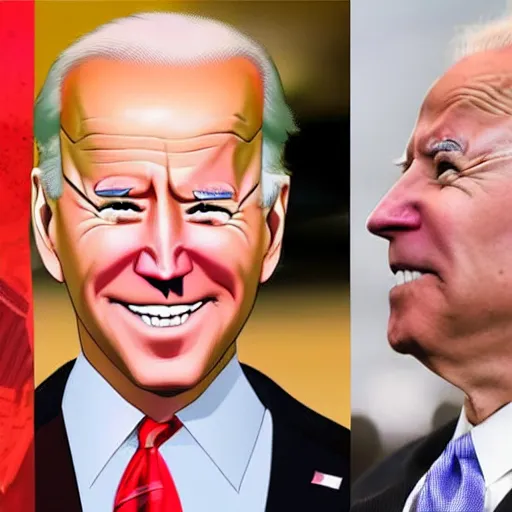 Image similar to joe biden as anime girl anime style, high detail, anatomically correct,