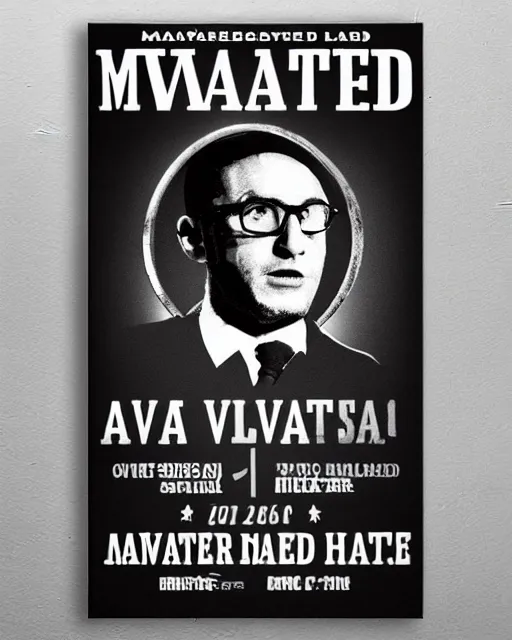 Image similar to avram glazer wanted dead or alive, owner of manchester united football club, wanted poster, bolo poster, pure evil, devils horns, avram glazer, satan, hell, 8 k, symmetry, cinematic lighting