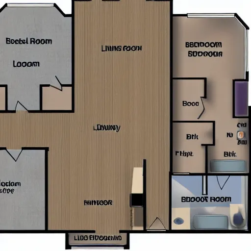 Image similar to house floor plan 2. 5 d, 4 k, detailed