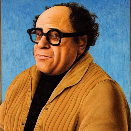 Prompt: portrait of Danny Devito, painting by Sandro Botticelli, detailed, 4k