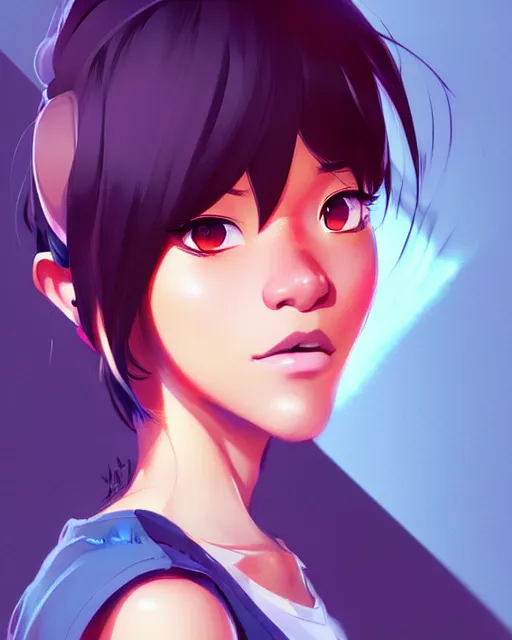 Image similar to keke palmer, portrait shinkai makoto studio ghibli studio key hideaki anno sakimichan stanley artgerm lau rossdraws james jean marc simonetti elegant highly detailed digital painting artstation pixiv