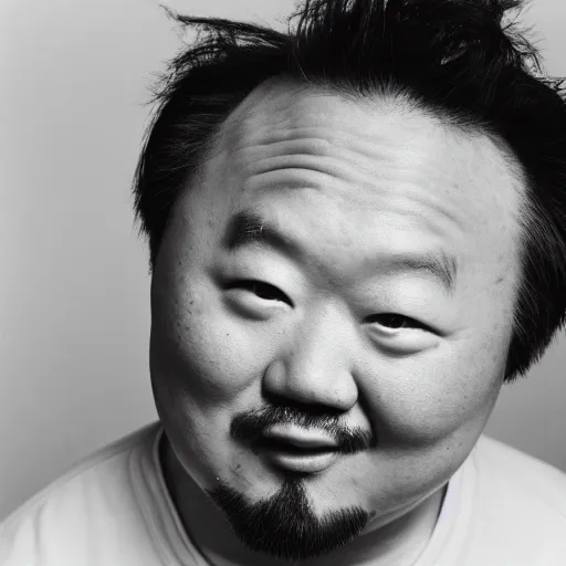 photo portrait of comedian bobby lee, black and white, | Stable Diffusion |  OpenArt