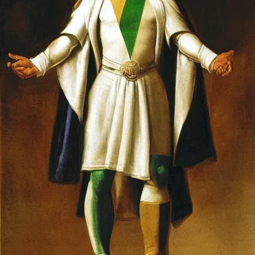 Image similar to british lord wearing expensive israeli suit designed by michaelo angelo, metahuman character painting focused on face and upper body