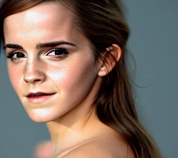 Image similar to emma watson at aged 20 years old, Cover of sports illustrated swimsuit edition, XF IQ4, 150MP, 50mm, F1.4, ISO 200, 1/160s, natural light
