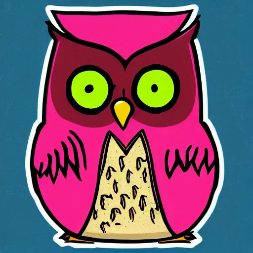 Image similar to owl sticker illustration