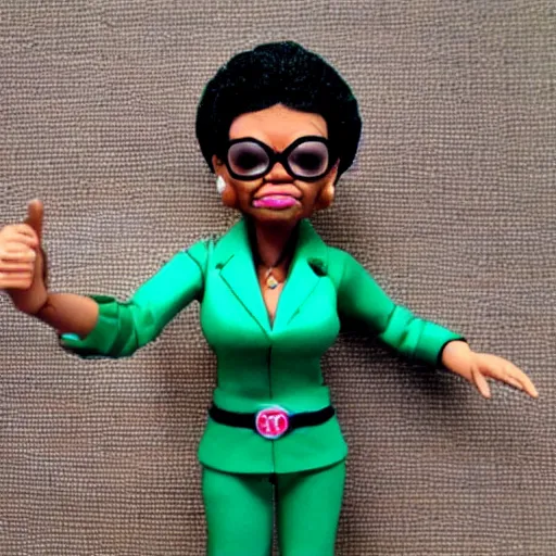 Image similar to maya angelou cosplay elaine brown, stop motion vinyl action figure, plastic, toy, butcher billy style