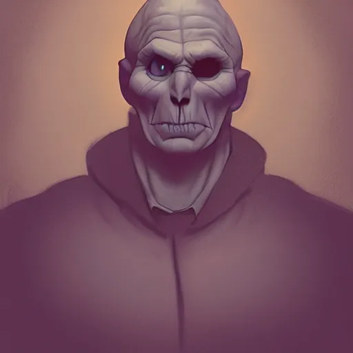 Prompt: lofi portait of the dark lord voldemort, Pixar style