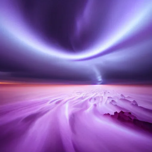 Prompt: amazing photo of a purple tornado by marc adamus, digital art, beautiful dramatic lighting