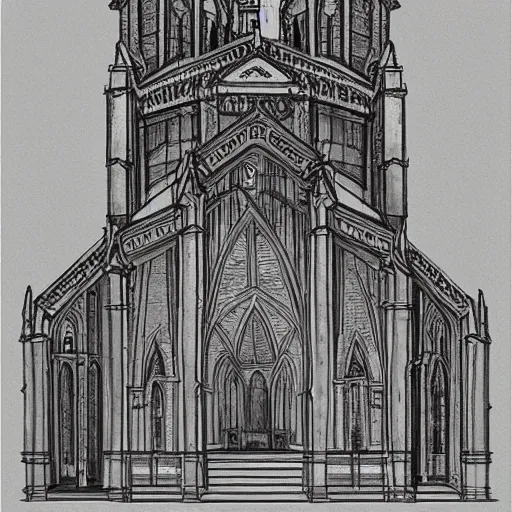 Prompt: anatomy of a church building, da vinci sketch, ultradetailed, ultramegadetailed, artstation