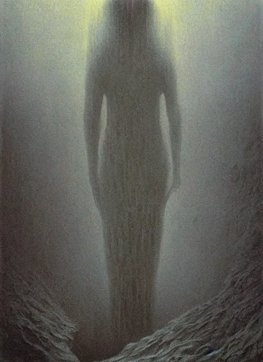 Prompt: twin peaks movie poster art by zdzislaw beksinski