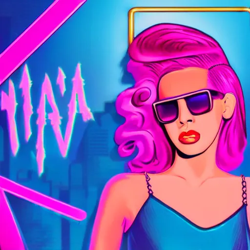 Prompt: bianca. synthwave.