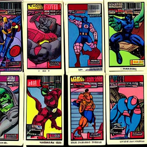 Image similar to ultra rare 1 9 9 0 s marvel trading cards