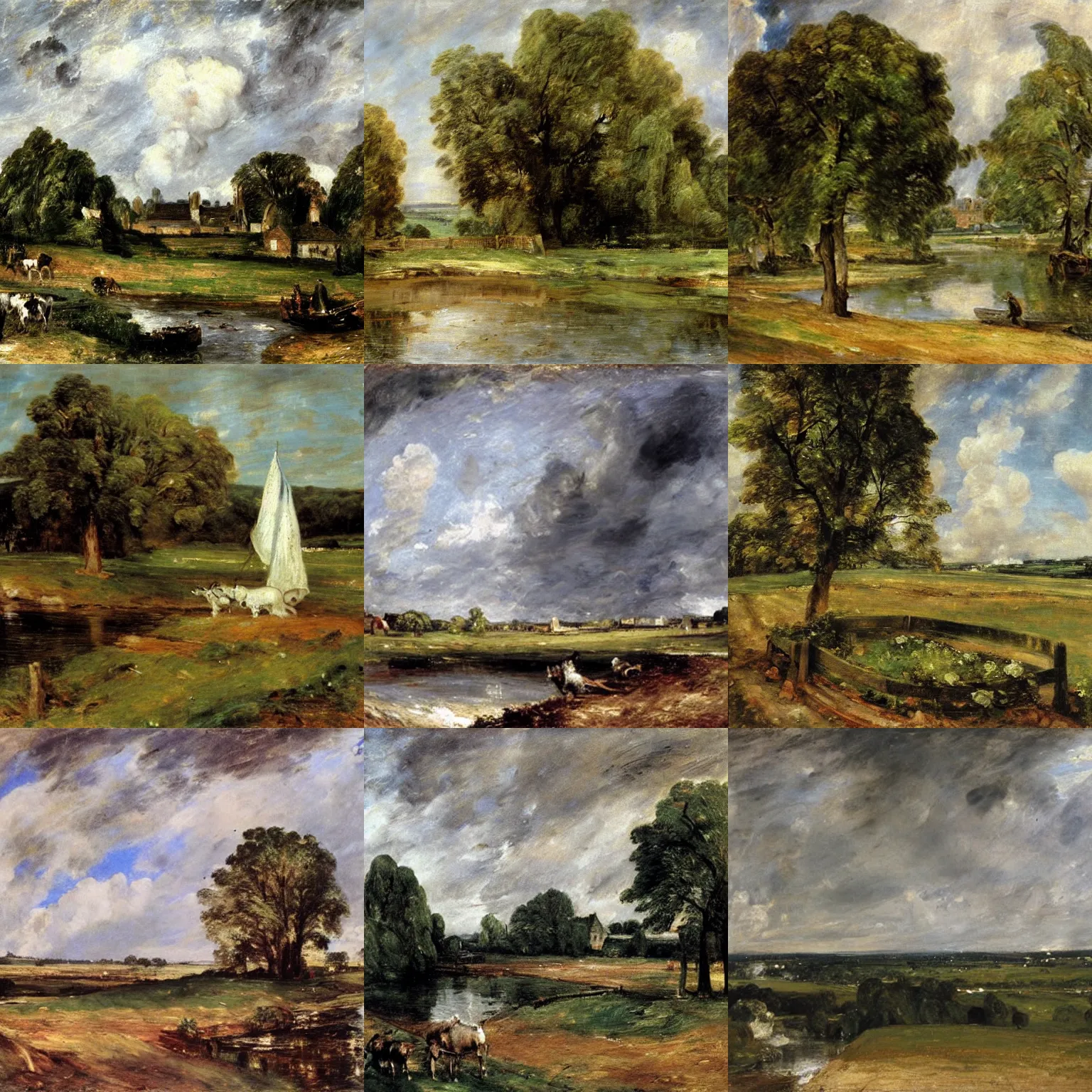 Prompt: artwork by john constable